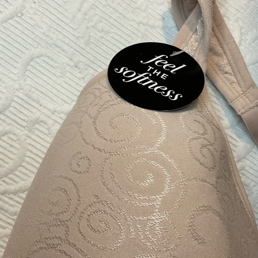 Bali Women's Light Beige Patterned Bra